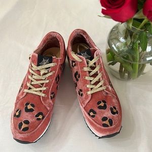 Charlotte Olympia - Work It embroidered velvet sneakers